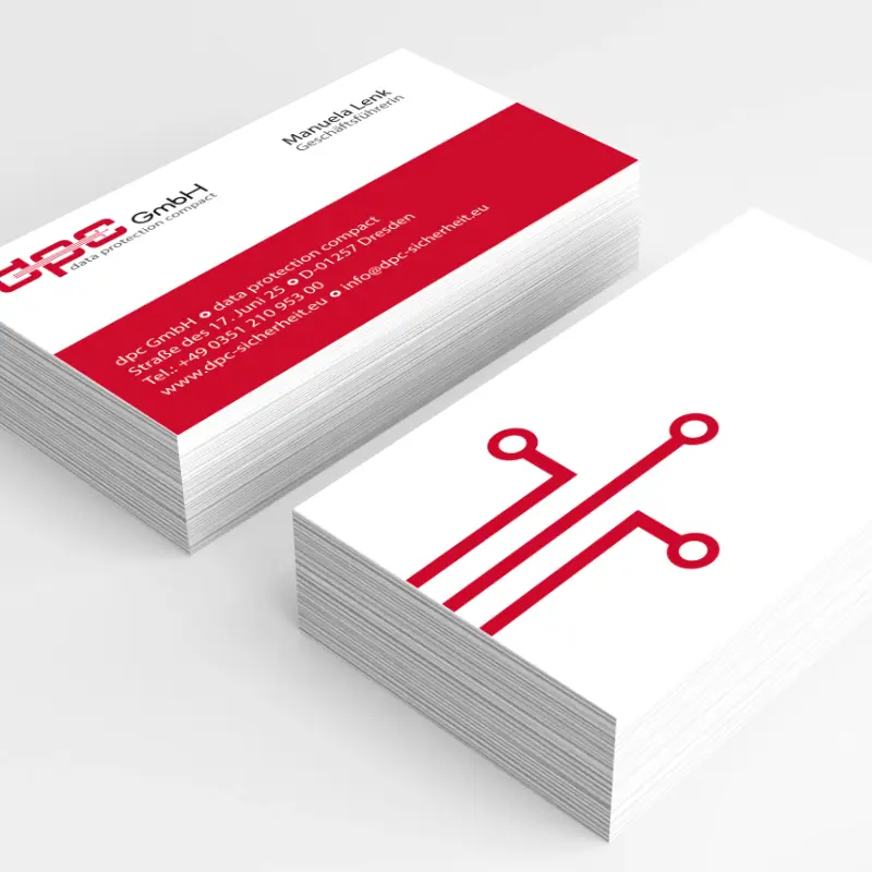 UI/UX Design Studio Neuss - Corporate Design - Visitenkarten Gestaltung für ein Unternehmen aus Dresden